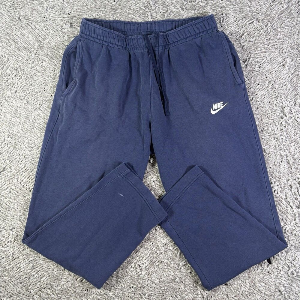 Nike Sportswear Club Fleece Sweatpants Mens Large Navy Blue Activewear Training